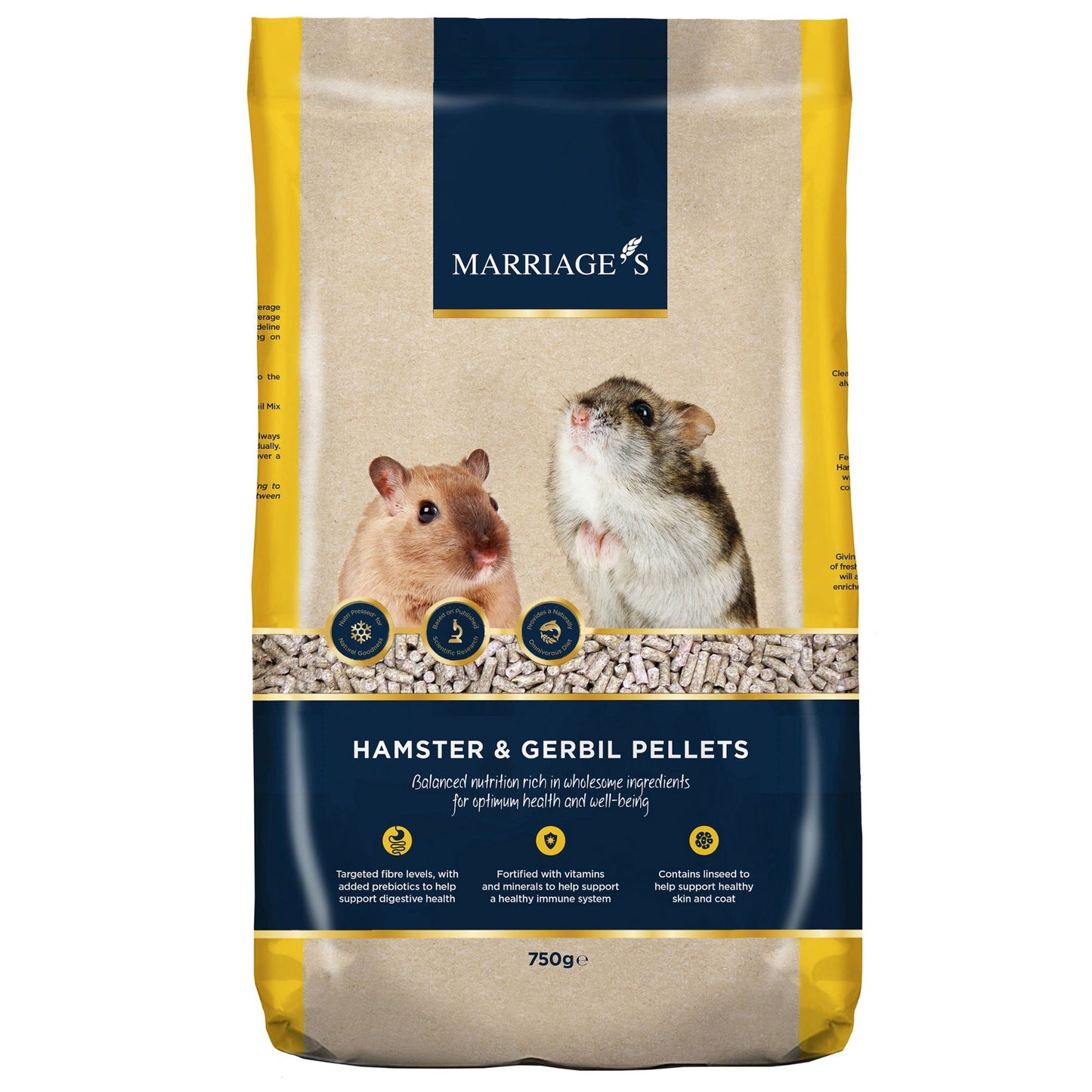 Marriages Hamster & Gerbil Pellets - 750g