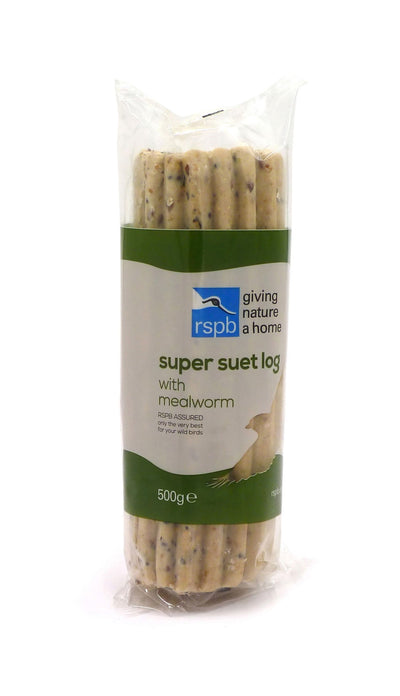 RSPB Super Suet Log With Mealworm - 500g