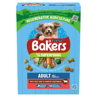 BAKERS Adult With Tasty Beef and Country Vegetables Dry Dog Food - 1.2kg