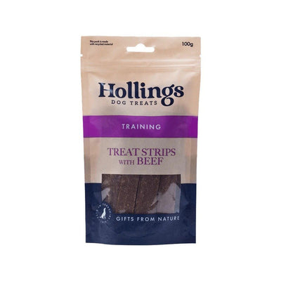 Hollings Dog Training Treat Strips with Beef 100g