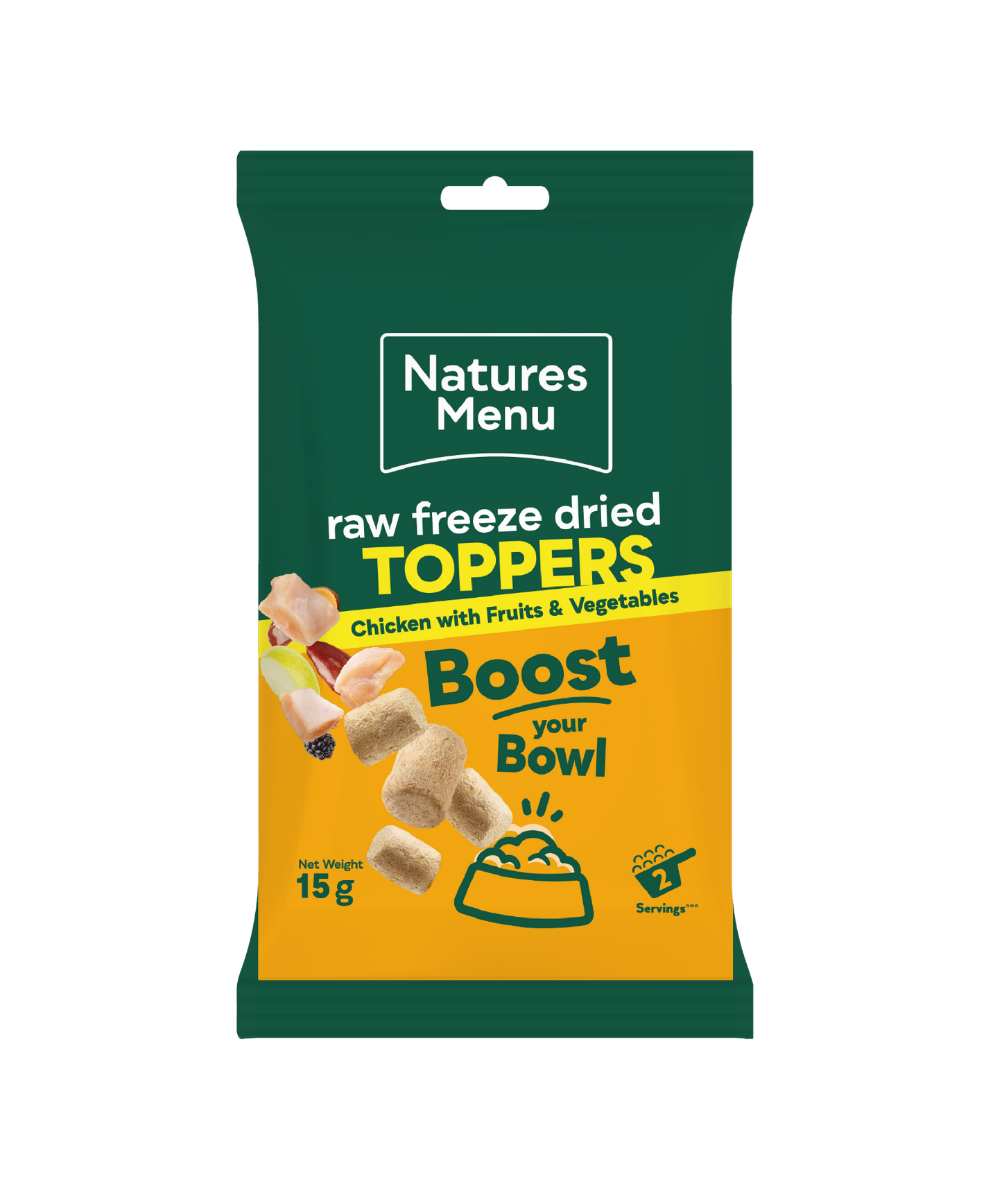 Natures Menu Freeze Dried Toppers Chicken 15g
