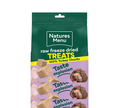 Natures Menu Freeze Dried Turkey Chunks 40g