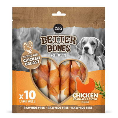 Zoe Better Bones Chicken Wrap Large Rolls 10pk