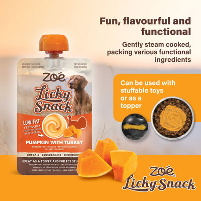 Zoë Licky Snack Pumpkin & Turkey Recipe 85g