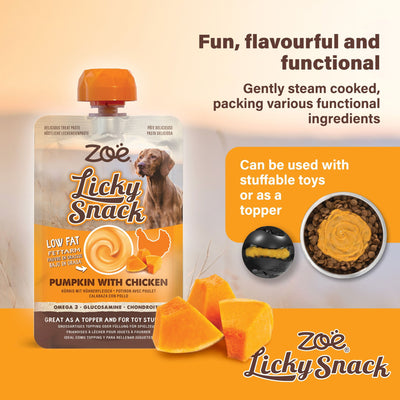 Zoë Licky Snack Pumpkin & Chicken Recipe 85g