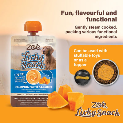 Zoë Licky Snack Pumpkin & Salmon Recipe 85g