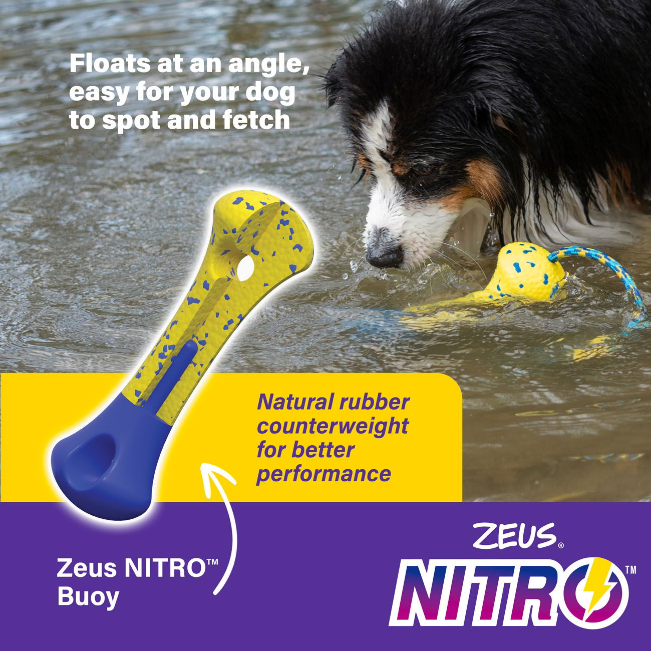 Zeus Nitro Weighted Buoy w Rope 26cm