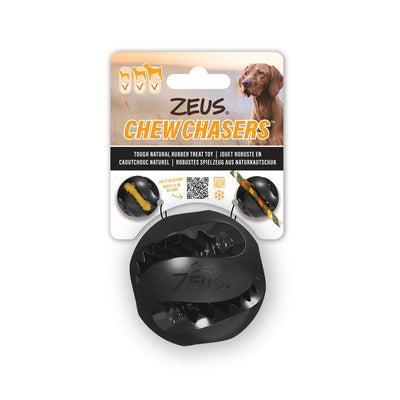Zeus ChewChasers Treat Ball Black 7.5cm
