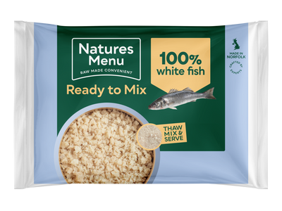 Natures Menu Ready to Mix White Fish 400g