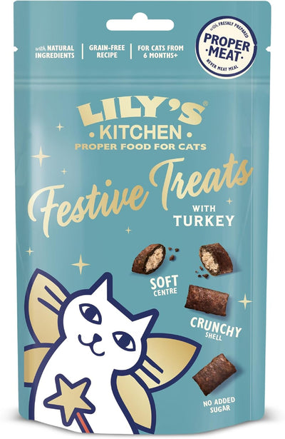 Lily's Kitchen Christmas Turkey Treats for Cats 60g