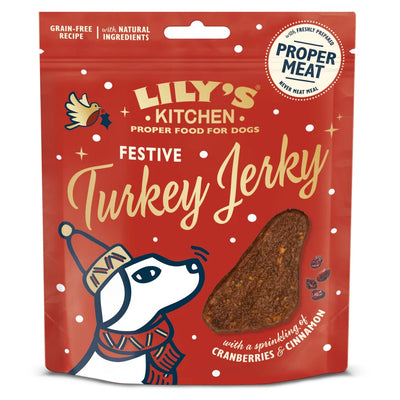 Lily's Kitchen Christmas Festive Turkey Jerky for Dogs 70g