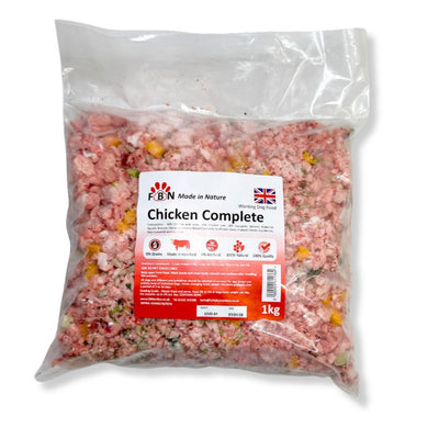 Fur Baby Nutrition Chicken Complete Frozen Dog Food 1kg
