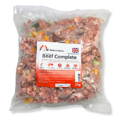 Fur Baby Nutrition Beef Complete Frozen Dog Food 1kg