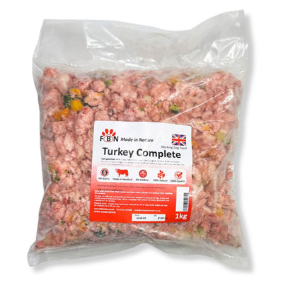 Fur Baby Nutrition Turkey Complete Frozen Dog Food 1kg