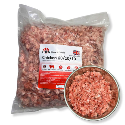 Fur Baby Nutrition Chicken 80-10-10 Frozen Dog Food 1kg