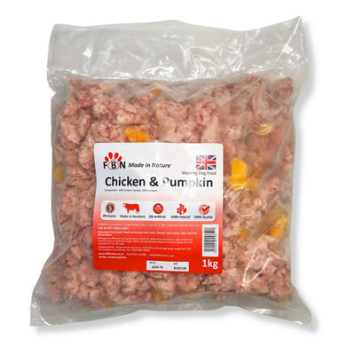 Fur Baby Nutrition Chicken & Pumpkin Frozen Dog Food 1kg