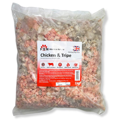 Fur Baby Nutrition Chicken & Tripe Frozen Dog Food 1kg