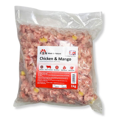 Fur Baby Nutrition Chicken & Mango Frozen Dog Food 1kg