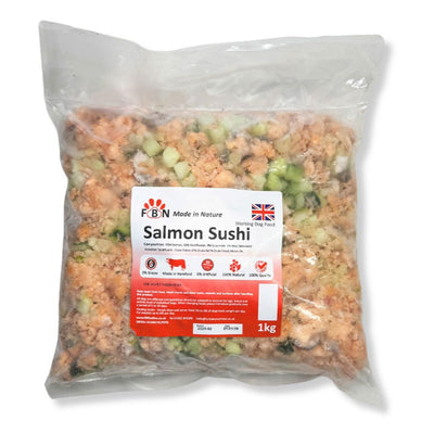 Fur Baby Nutrition Salmon Sushi Frozen Dog Food 1kg