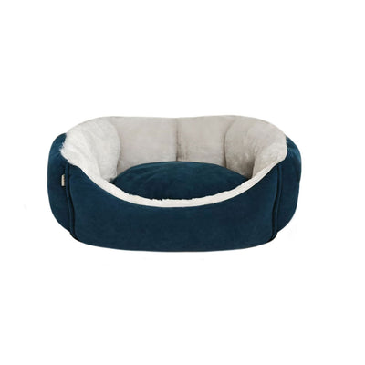 Dream Paws Scalloped Bed – Blue – Large