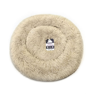 Dream Paws Caramel Anxiety Bed Round