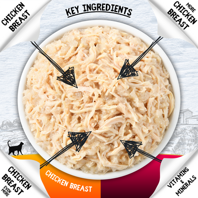 COOKHOUSE Luxury Cat Food - Fillets in Jelly - Chicken with Beef 6 x70g