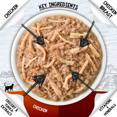 COOKHOUSE Luxury Cat Food - Terrines - Chicken with Liver - 6  x 70g