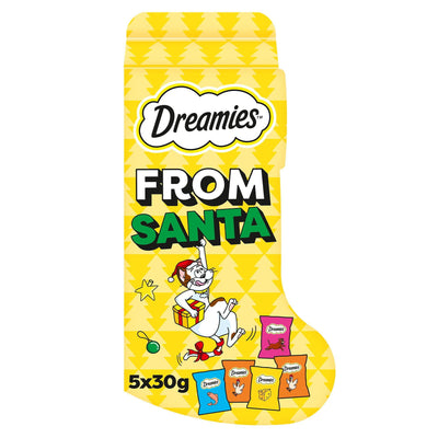 Dreamies Christmas Stocking Kitten And Adult Cat Treats 150g