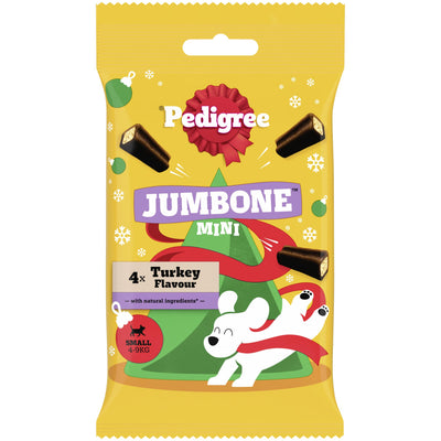 Pedigree Christmas Jumbone Small Dog Treats With Turkey Flavour 4 Chews