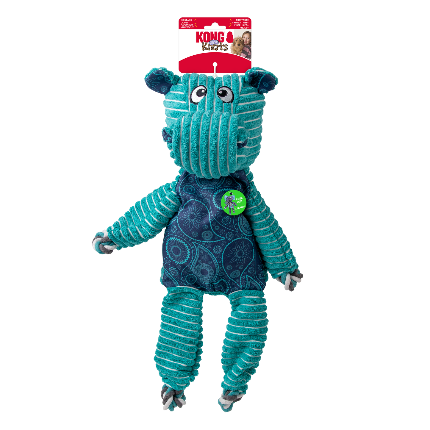 KONG Floppy Knots Hippo Jumbo XL