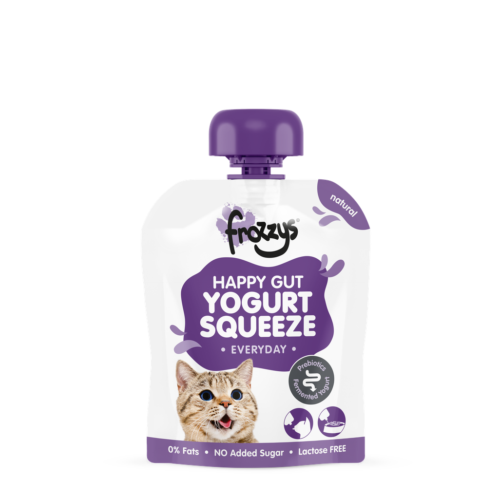 Frozzys Yogurt Squeeze Pouch Cat Natural 85g