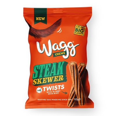 Wagg Chews Steak Skewer Sticks 110g