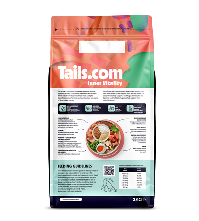 Tails.com Inner Vitality Sensitive Mature Salmon Dry Dog Food 2kg