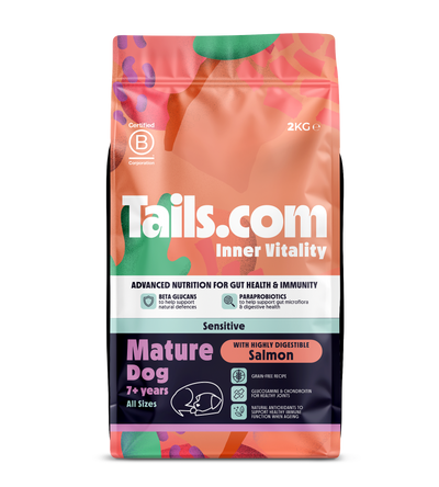 Tails.com Inner Vitality Sensitive Mature Salmon Dry Dog Food 2kg