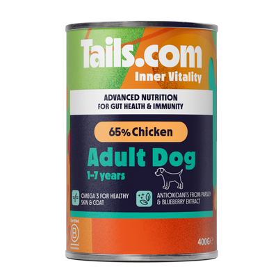 Tails.com Inner Vitality Adult Chicken Can 400g