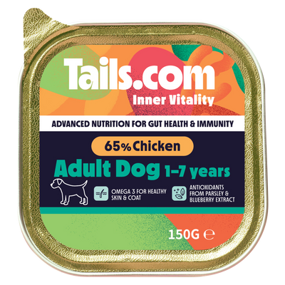 Tails.com Inner Vitality Adult Chicken Alu Tray 150g
