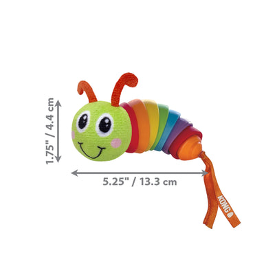 KONG Bat-A-Bout Clackz Caterpillar