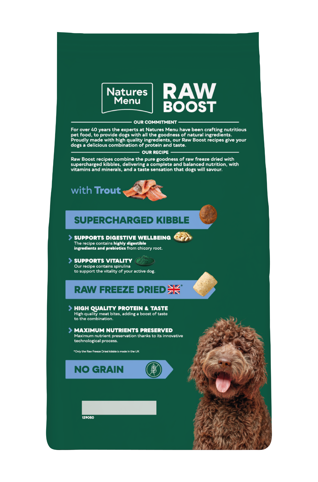 Natures Menu Raw Boost Trout & Fish 3kg