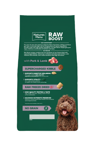 Natures Menu Raw Boost Pork & Lamb 1.5kg