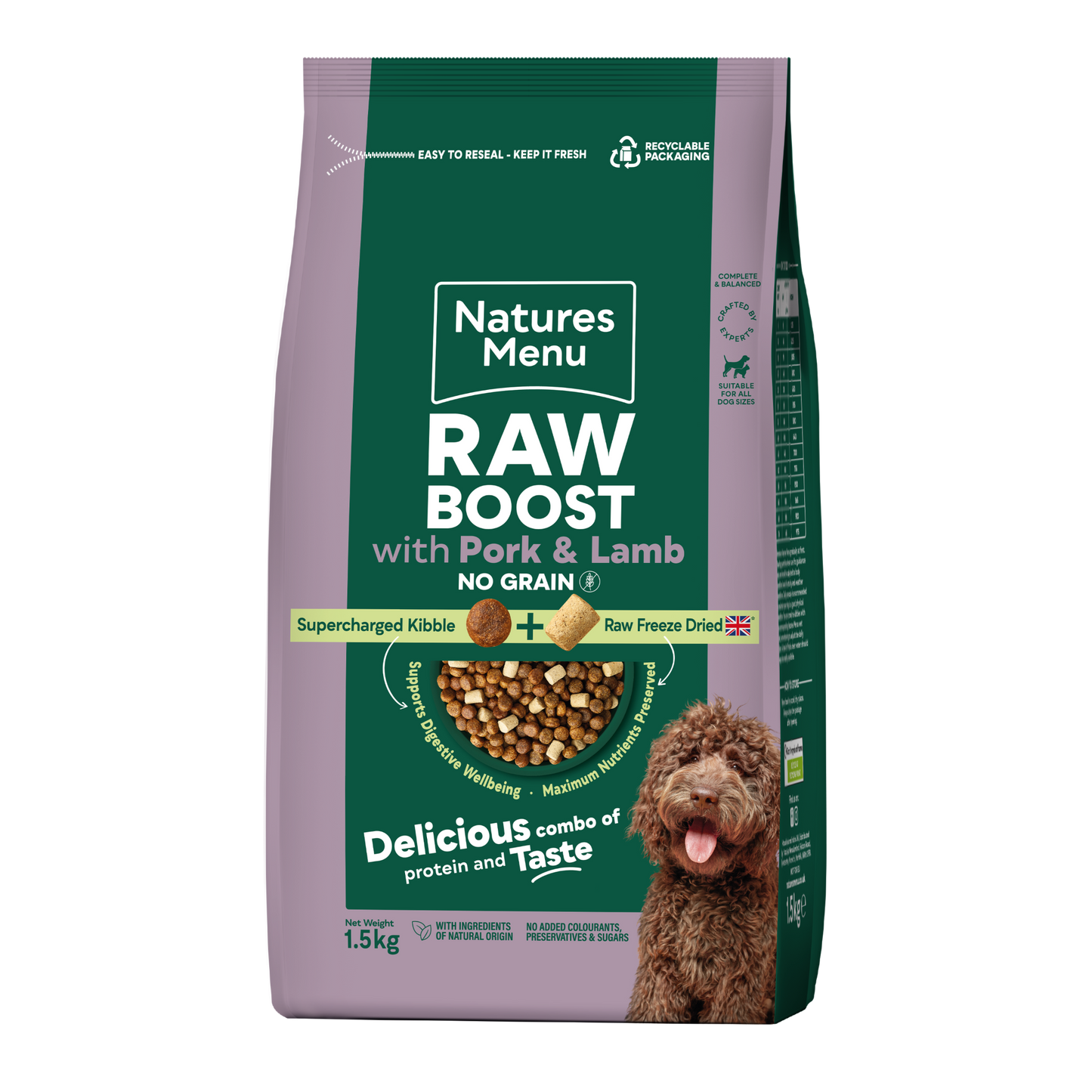 Natures Menu Raw Boost Pork & Lamb 1.5kg