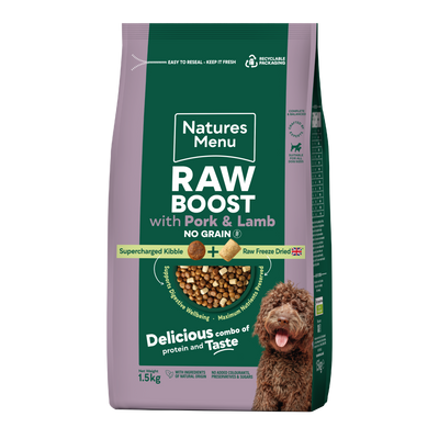 Natures Menu Raw Boost Pork & Lamb 1.5kg