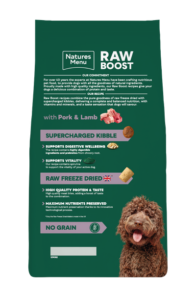 Natures Menu Raw Boost Pork & Lamb 3kg