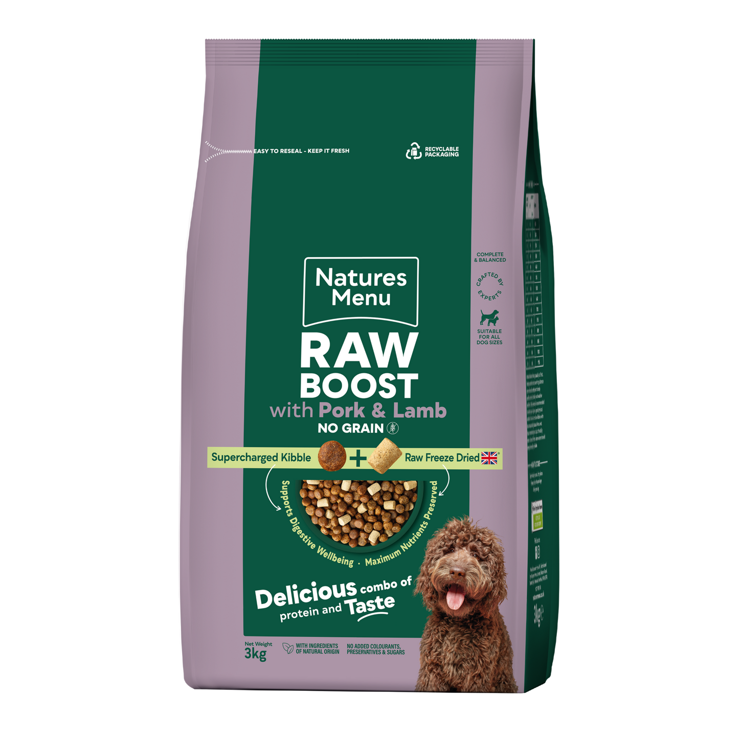 Natures Menu Raw Boost Pork & Lamb 3kg