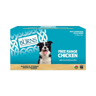 Burns Wet Food Free Range Chicken with Carrots & Brown Rice 395g