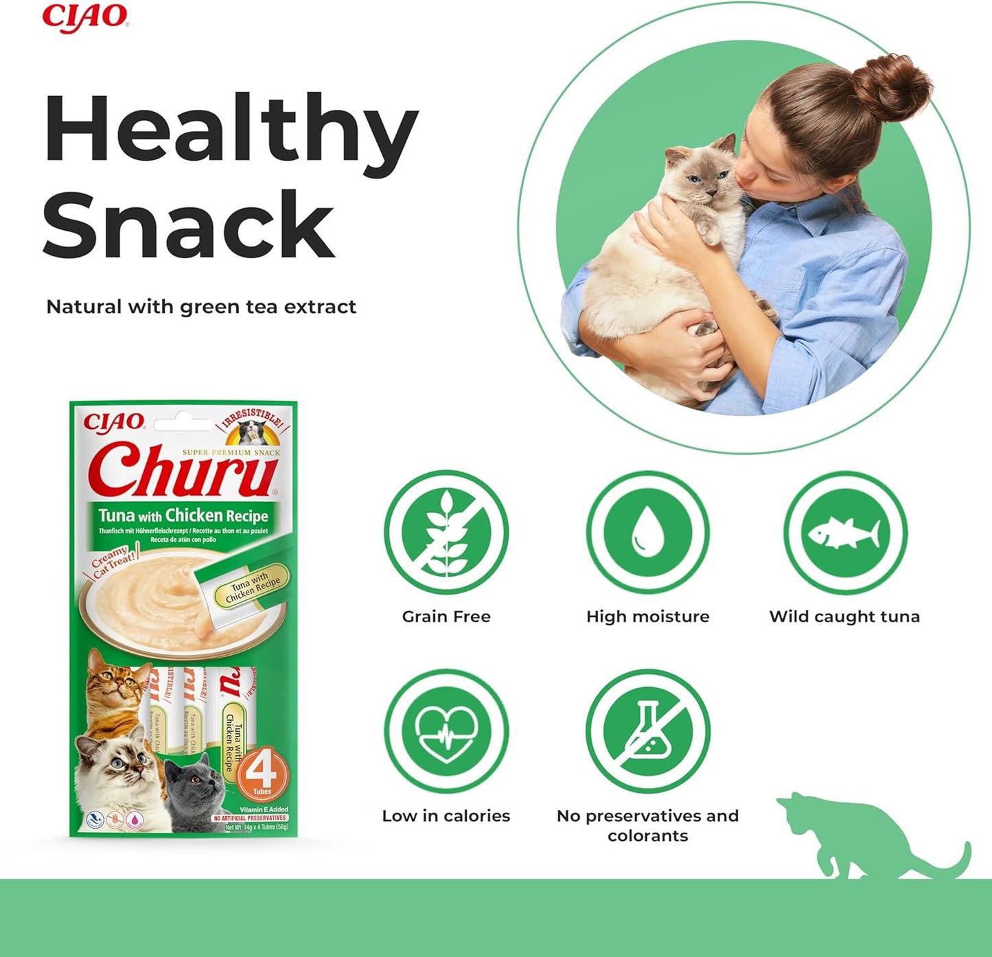 Churu 4 Pack Tuna with Chicken Recipe