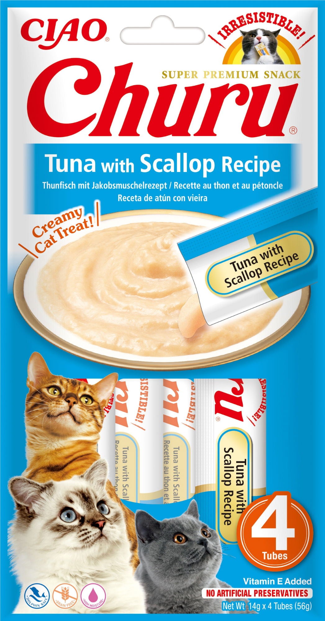 Churu 4 Pack Tuna with Scallop Recipe