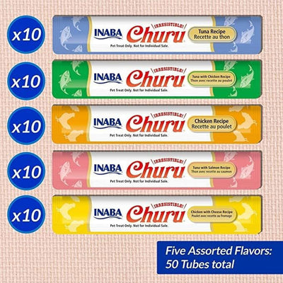 Churu 50 Pack Tuna & Chicken Varieties
