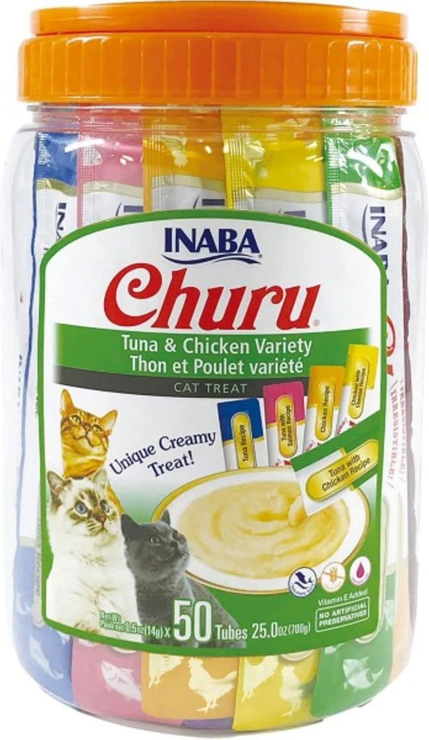 Churu 50 Pack Tuna & Chicken Varieties