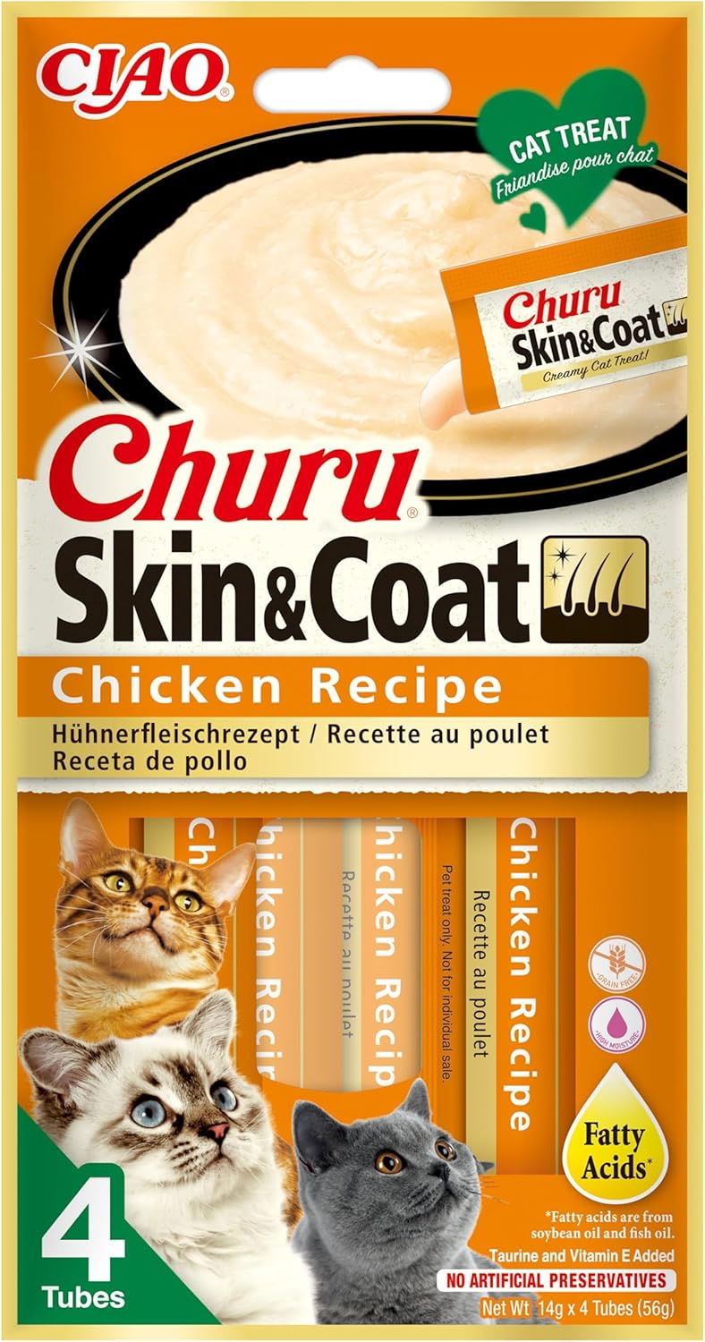 Churu Skin&Coat 4 Pack Chicken Recipe