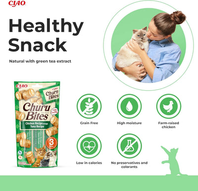 Churu Bites 3 Pack Chicken Recipe wraps Tuna Recipe